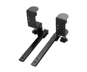 Sharplace Lot de 2 glissières de tiroir pour clavier sous le bureau, en acier robuste, pour meuble de salle d'étude, montage latéral