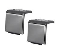 Sharplace Lot de 2 pieds de meuble en métal antidérapants, multifonctions, pour lit, table basse, banc, meuble, canapé