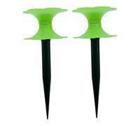 Sharplace Lot de 2 piquets de Guidage pour tuyaux d'arrosage, Rouleau de Guidage pour Chevaux, équipement d'arrosage, Support de Traction pour tuyaux, Vert Lumineux