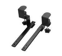 Sharplace Lot de 2 plateaux coulissants pour clavier sous le bureau, montage latéral, matériel de bureau, tiroir robuste, accessoires de table, glissières de