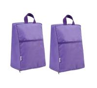 Sharplace Lot de 2 Sacs à Chaussures de Portables en Tissu Oxford avec poignées et Pochettes de Rangement pour Le Camping, la randonnée et Les activités, Violet