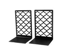 Sharplace Lot de 2 serre-livres en métal pour bureau, support de livre, support de CD, base antidérapante, butée de livre, organisateur de livres pour chambre à