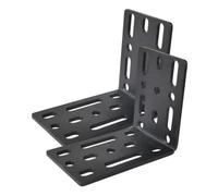 Sharplace Lot de 2 Supports de Montage en L pour auvent, matériel Professionnel Universel pré-percé, Support d'auvent pour Barre transversale de Voiture, Pas de Vis