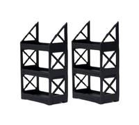 Sharplace Lot de 2 supports de pneus antirouille à l'échelle 1/64, pour garage de voitures miniatures, support multi-pneus, étagère de rangement pour roues