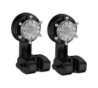 Sharplace Lot de 2 supports de pommeau de douche à main, étanches, universels, à ventouse, pour salle de bain, hôtel, toilettes, Noir