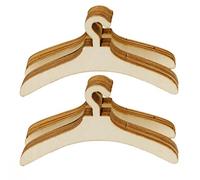 Sharplace Lot de 20 Cintres de Vêtements, Cintres en Bois Antidérapant pour Poupées 12,7X 7,1cm