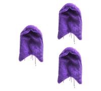 Sharplace Lot de 3 couvertures d'angle en Polaire pour Cage à Oiseaux, nid d'hiver Confortable pour perroquets, Conures, Pigeons et Petits Oiseaux, Violet