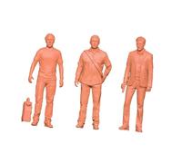 Sharplace Lot de 3 figurines miniatures debout en résine pour décoration de bureau, 2.8 Cm