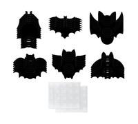 Sharplace Lot de 36 découpes de Chauve-Souris pour Halloween, Accessoires Photo, Visage, Toile de Fond, Papier découpé pour fête, Costumes, Danses, célébrations
