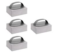 Sharplace Lot de 4 Blocs de Nettoyage pour grilles de Barbecue, Pierre Ponce Efficace, Prise en Main Facile, réutilisables, pour grilles de Restaurant