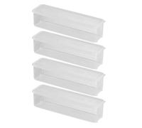 Sharplace Lot de 4 boîtes à pâtes Transparentes et empilables pour Spaghettis, idéales pour la Cuisine, ou Le réfrigérateur.