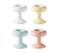Sharplace Lot de 4 boutons poussoirs de toilettes en forme de donut pour femmes, longs clous, mignons, pour tiroir, siège de toilette, accessoires de levage,