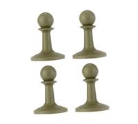 Sharplace Lot de 4 Capuchons de Protection Professionnels en Caoutchouc pour Tente, bâche, Poteau, Protection Contre la lumière, pour randonnée, Pluie, hamac, Vert