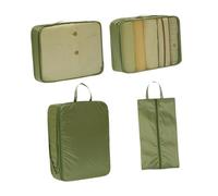 Sharplace Lot de 4 Cubes de Rangement pour Bagages de, organisateurs de valises légers, Sacs à Chaussures pour d'affaires, Camping, Vert