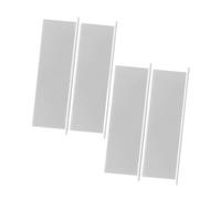 Sharplace Lot de 4 grilles de ventilation pour sèche-linge, protection anti-poussière pour mur extérieur et intérieur, professionnelles, Blanc