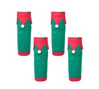 Sharplace Lot de 4 guêtres de Noël pour Chevaux - Accessoires de Protection et de Chaleur - Décorations de Noël réutilisables et Respirantes, Vert