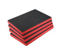 Sharplace Lot de 4 inserts en mousse pour boîte à outils, protection et transport, 46 Cm X 30 Cm X 3.8