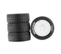 Sharplace Lot de 4 jantes de télécommandées, jantes et pneus pour voitures de course télécommandées