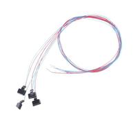 Sharplace Lot de 4 lampadaires miniatures pour éclairage extérieur, modèle décoratif, accessoires multifonctionnels, éclairage de simulation pour maison de, Lumière Blanche et Chaude