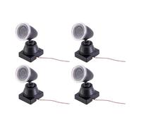 Sharplace Lot de 4 projecteurs miniatures pour maquettes de dioramas, accessoires pour petits décors, mini projecteurs de scène pour la décoration de maisons de, Vert