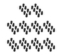 Sharplace Lot de 40 paires de plaquettes nasales pour lunettes, coussinets en éponge confortables, faciles à appliquer, antidérapants, pour lunettes de soleil, Larme Noire