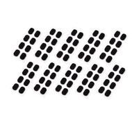 Sharplace Lot de 40 paires de plaquettes nasales pour lunettes, coussinets en éponge confortables, faciles à appliquer, antidérapants, pour lunettes de soleil, Ovale Noir