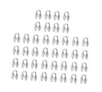 Sharplace Lot de 40 serre-câbles M4 pour câbles métalliques, fixations faciles à installer, pour garage, équipement sportif, construction, salle de sport,