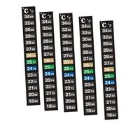 Sharplace Lot de 5 bandelettes thermométriques adhésives pour Aquarium, indicateurs de température, Accessoires Haute Performance pour Terrarium. Test de