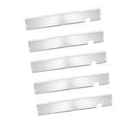 Sharplace Lot de 5 Barres de saveur de Rechange faciles à Installer, Multifonctions, en Acier Inoxydable, faciles à Nettoyer, pour Barbecue d'extérieur, Argent