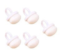 Sharplace Lot de 5 pinceaux à poussière pour nail art, pinceaux de maquillage, pinceaux à boucle, brosse de nettoyage de la poussière de gel pour salon de, Blanc