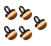 Sharplace Lot de 5 pinceaux à poussière pour nail art, pinceaux de maquillage, pinceaux à boucle, brosse de nettoyage de la poussière de gel pour salon de, Noir