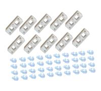 Sharplace Lot de 50 Clips de Fixation pour Cages et clôtures pour Animaux, faciles à Installer, Accessoire de qualité supérieure pour, Blanc