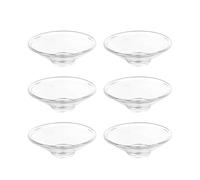Sharplace Lot de 6 bobèches de Protection Anti-Goutte pour bougeoirs Coniques, Anneaux récupérateurs de Cire réutilisables Transparents pour veillée aux, Rond