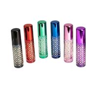 Sharplace Lot de 6 flacons de parfum rechargeables en verre, vaporisateurs portables de 15 ml, distributeur d'échantillons pour, vacances,