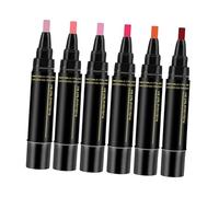 Sharplace Lot de 6 stylos à ongles multicolores, stylos artistiques multi-usages et portables, parfaits pour les débutants. 6 couleurs, stylo gel pour ongles en, Style A