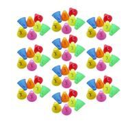 Sharplace Lot de 70 Mini cônes de Sport, gobelets de marquage, cônes de Slalom Coupe-Vent pour Skateboard, Jeux d'intérieur et d'extérieur, Exercices de