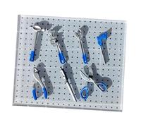 Sharplace Lot de 8 outils de garage miniatures à l'échelle 1/64 sur panneau perforé pour décoration de scène, atelier, bricolage, jouets de jeu, outils de, Bleu