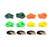 Sharplace Lot de 8 Prises d'escalade colorées pour Enfants, idéales pour Grimper aux Arbres et aux Murs, idéales pour Les Aires de Jeux extérieures, 4 Sangles à Cliquet