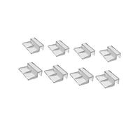 Sharplace Lot de 8 Supports de couvercles d'aquarium en Verre, Supports de couvercles en Verre, Outils de Support, Clips de Couvercle d'aquarium
