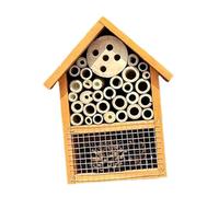 Sharplace Maison d'abeilles en Bois Suspendue, hôtel à Papillons, décoration de Jardin, Maison, boîte à Abeilles en Bois, Habitat de Jardin pour Attirer Les, Orange