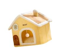 Sharplace Maison d'hiver pour Chat, Boule Suspendue, Lavable, Coussin épais, grattoir, cabane de Jeu, Centre d'activités pour Petits Animaux, Famille de, M for 4kg Pet