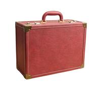 Sharplace Mallette à outils de coiffure avec serrure à combinaison, pratique, avec poignée, robuste, grande capacité pour les coiffeurs, Rouge