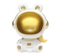 Sharplace Mallette de Rangement de Bureau Mural Dessin Animé Résine Statues Plat Biscuit Bonbons Sculpture Ornement Porte-s pour Maison Bureau Chambre Bijoux, Lune