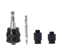 Sharplace Mandrin de scie cloche à changement rapide, accessoires de perçage pour scie cloche, avec écrous et foret à queue hexagonale pour l'entretien