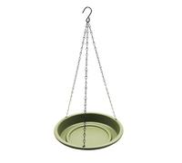 Sharplace Mangeoire à Eau pour Oiseaux avec Crochet et chaîne, résistante aux intempéries, Plateau d'alimentation pour perroquets de Jardin et, Vert