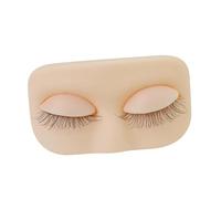 Sharplace Mannequin de cils polyvalent, paupières d'entraînement amovibles, accessoires pour extensions de cils, tête de maquillage d'entraînement pour, Rose