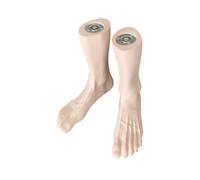 Sharplace Mannequin en PVC pour Pieds, modèle d'affichage, Fond Plat, Support, Chaussures pour Hommes, Chaussettes, modèle de Pied Masculin pour Magasin de, Brun