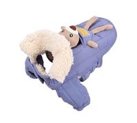 Sharplace Manteau d'hiver Chaud pour Chiens de Petite et Moyenne Taille, Coupe-Vent, Doux et Chaud, avec col, Doublure Polaire, Blue M