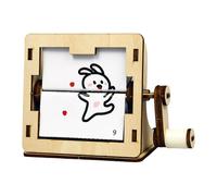 Sharplace Maquette de Machine d'animation à manivelle, Jouet d'expérience Scientifique à Faire soi-même, Projet de Construction en Bois à réaliser à la