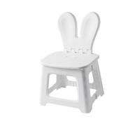 Sharplace Marchepied pour Enfants, Tabouret de Cuisine, Tabouret Compact avec Support Dorsal, Chaise Pliante pour randonnée, Jardin, Camping, Maison, extérieur, Lapin